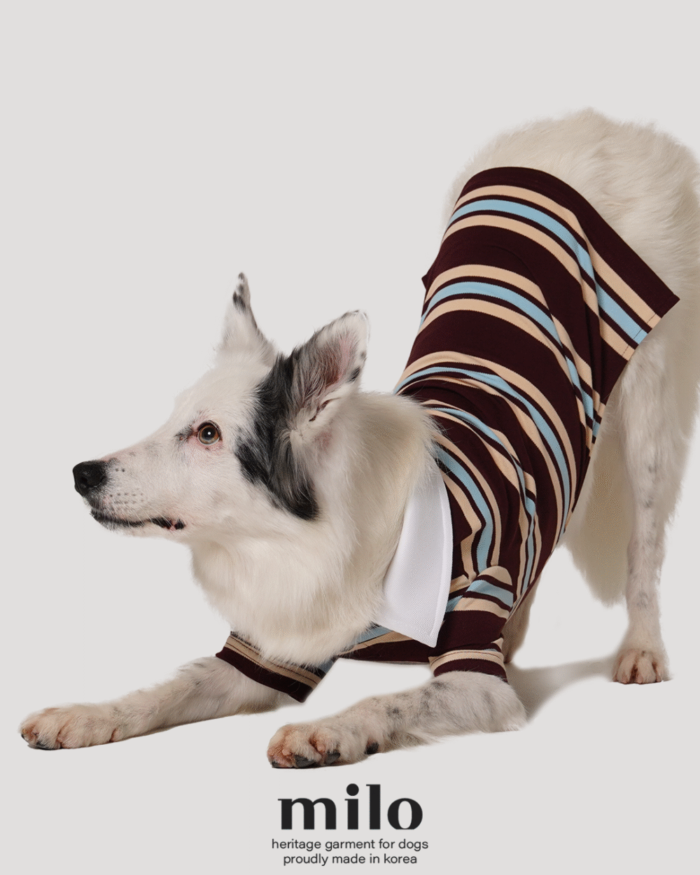 Milo 經典條紋T-Shirt 酒紅款