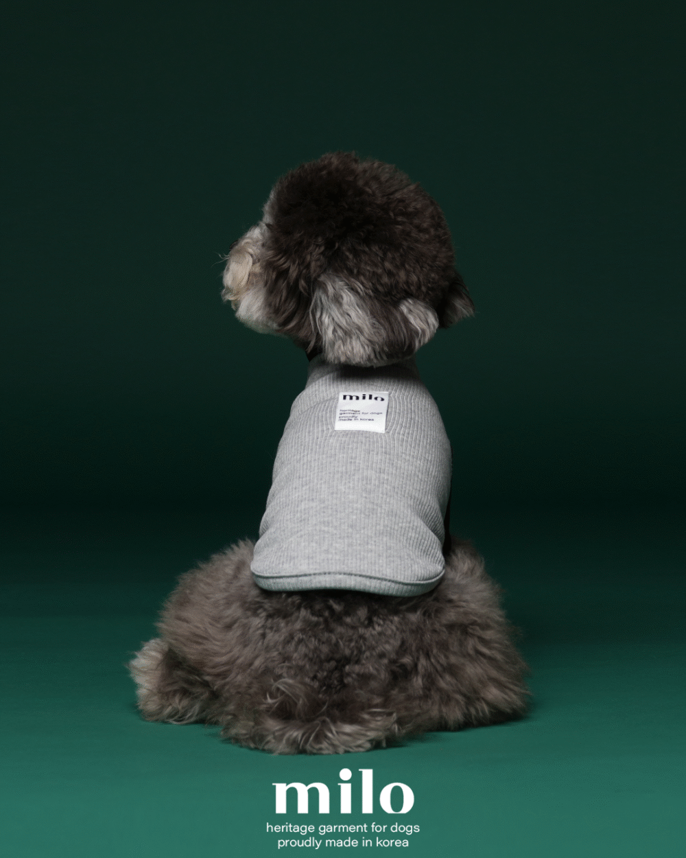 Milo 雙色高領T-Shirt 灰色款